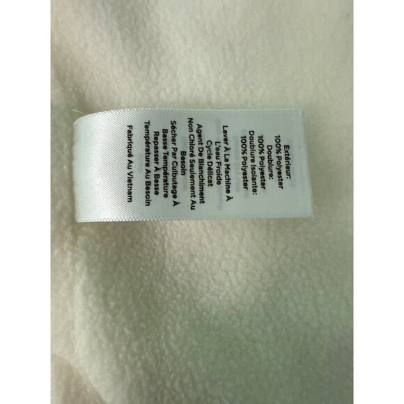 Talbots Quilted White Sleeveless Vest With Snap Buttons & Pockets  24" Length - Picture 8 of 9